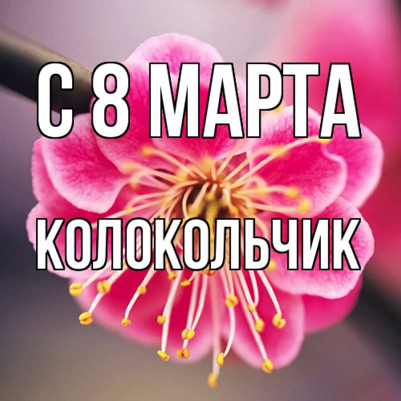 Картинка C 8 МАРТА, Колокольчик