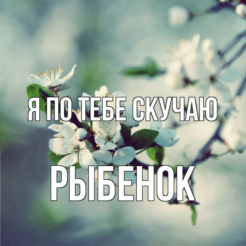 Картинка Я по тебе скучаю, Рыбенок