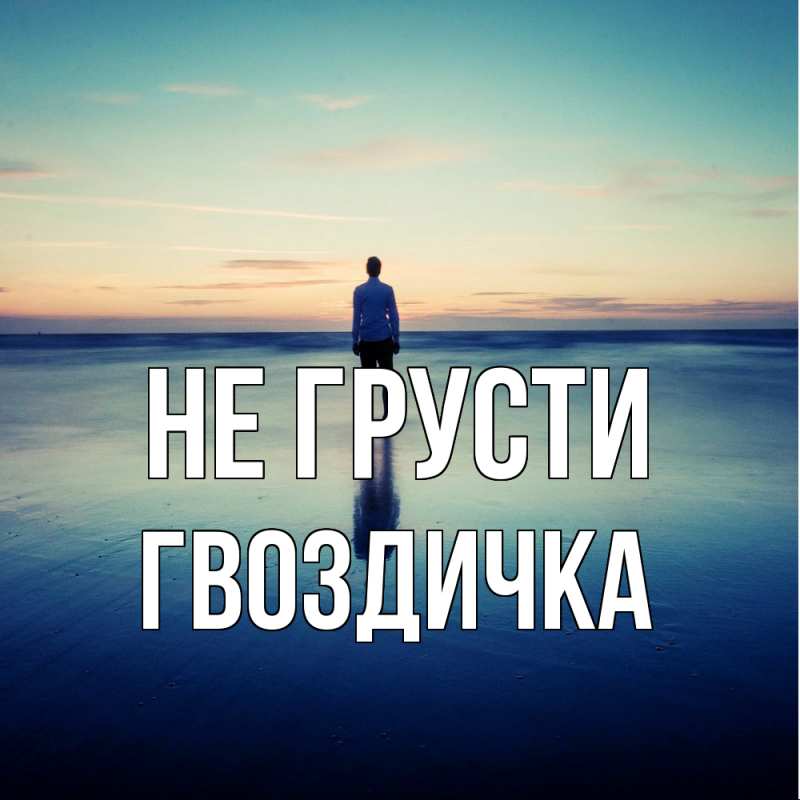 Картинка Не грусти, Гвоздичка