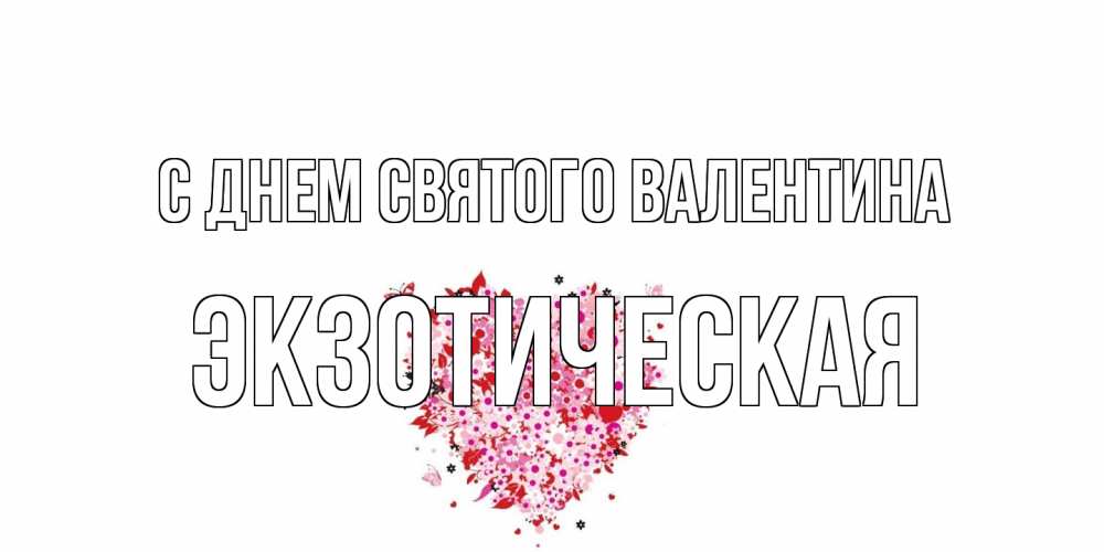 Открытка на каждый день с именем, Экзотическая С днем Святого Валентина день всех влюбленных пора дарить валентинку девушке Прикольная открытка с пожеланием онлайн скачать бесплатно 