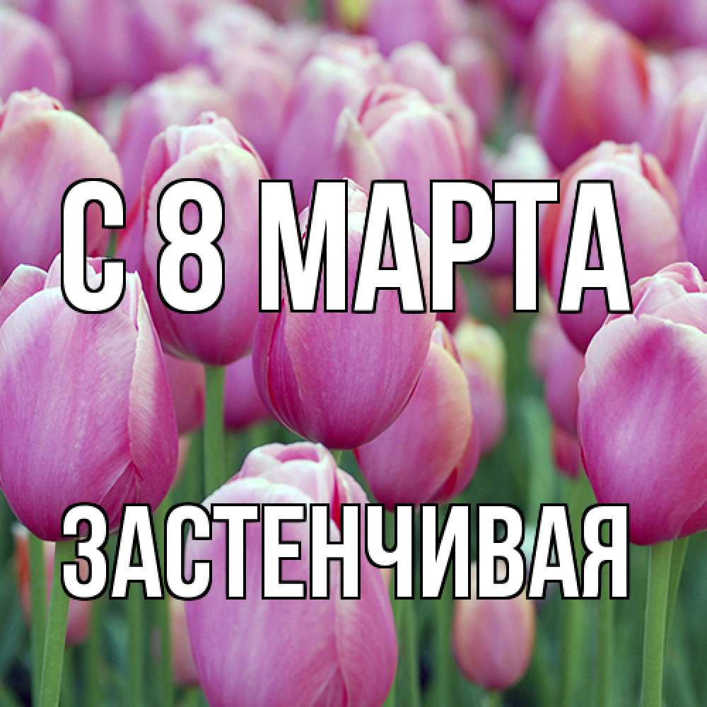 Открытка на каждый день с именем, Застенчивая C 8 МАРТА на международный женский день 3 Прикольная открытка с пожеланием онлайн скачать бесплатно 