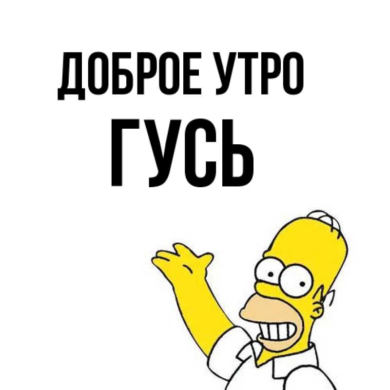 Картинка Доброе утро, Гусь
