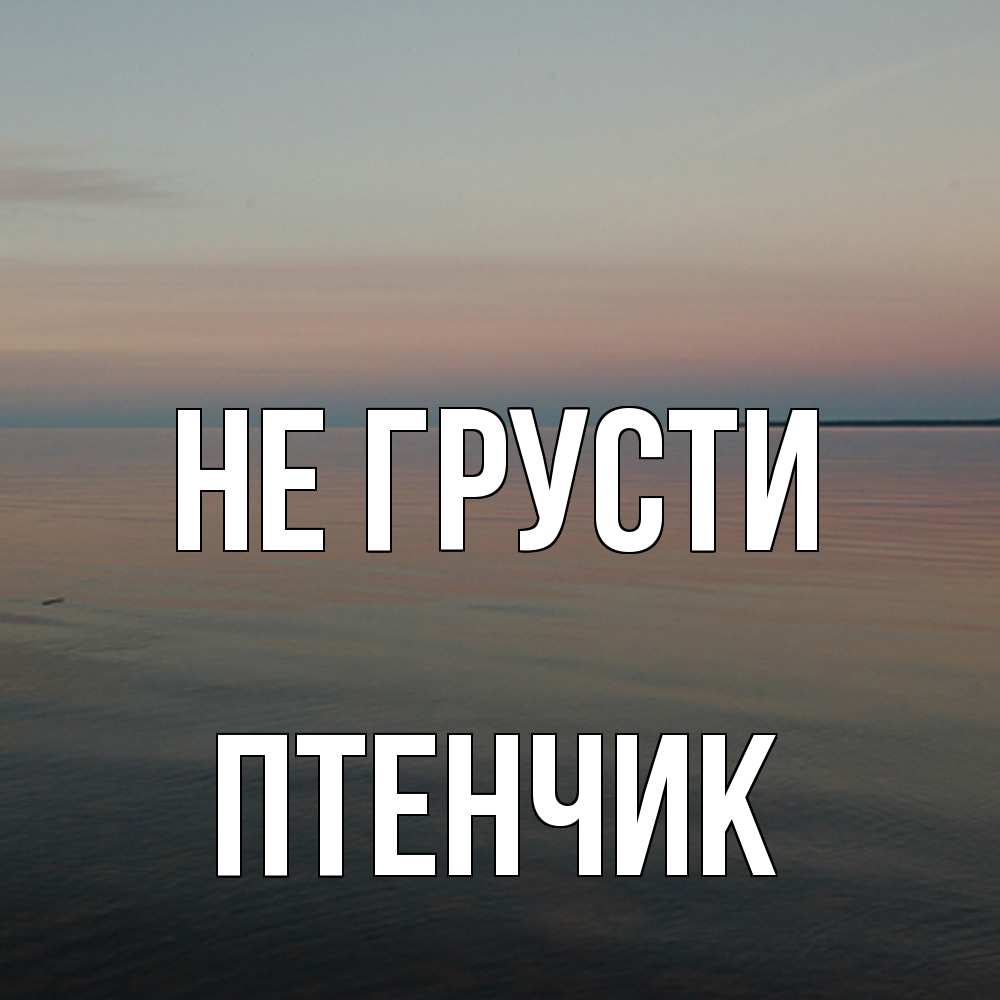 Открытка на каждый день с именем, Птенчик Не грусти водная гладь Прикольная открытка с пожеланием онлайн скачать бесплатно 