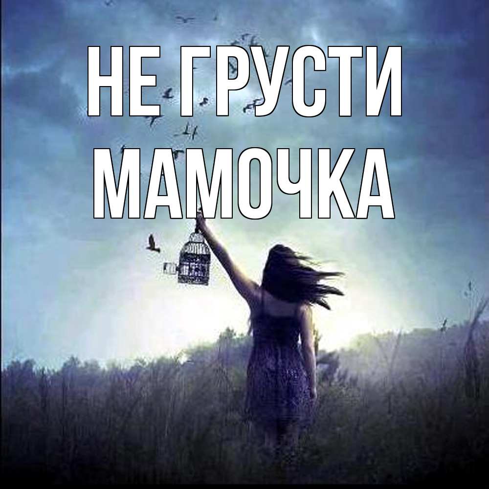 Открытка на каждый день с именем, Мамочка Не грусти на волю Прикольная открытка с пожеланием онлайн скачать бесплатно 