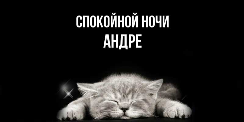 Картинка Спокойной ночи, Андре