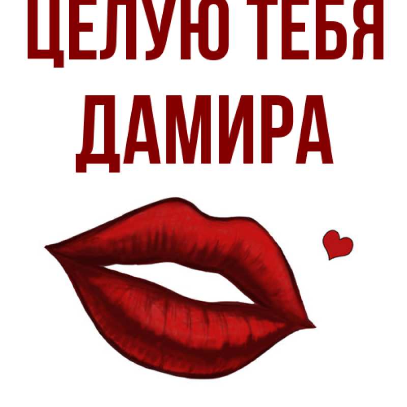 Картинка Целую тебя, Дамира