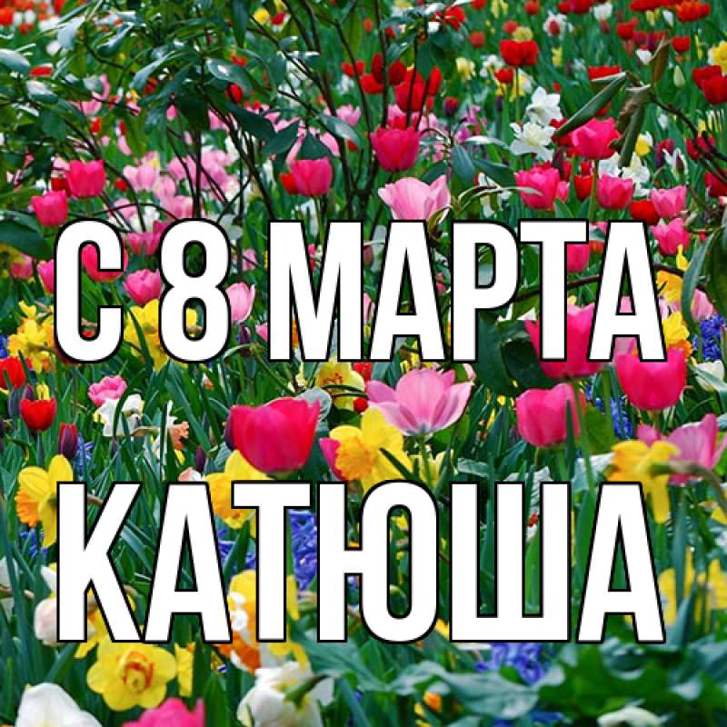 Картинка C 8 МАРТА, Катюша