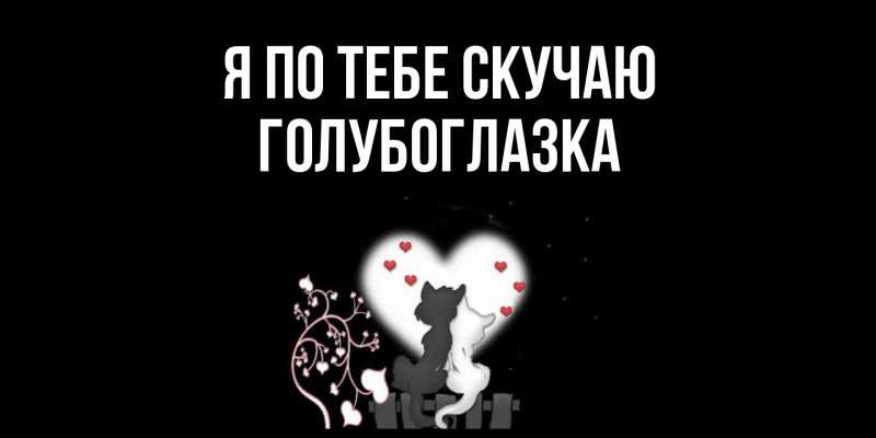 Картинка Я по тебе скучаю, Голубоглазка