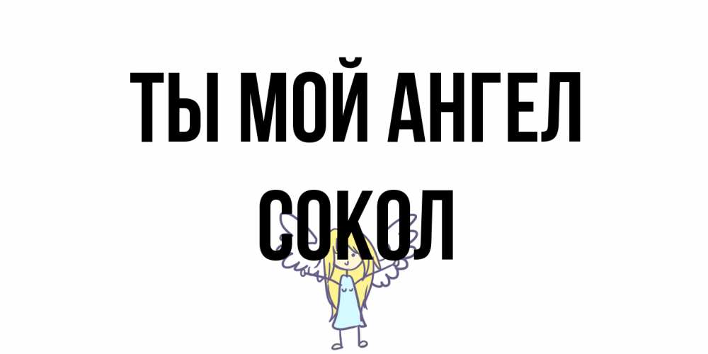 Открытка на каждый день с именем, Сокол Ты мой ангел ангел Прикольная открытка с пожеланием онлайн скачать бесплатно 