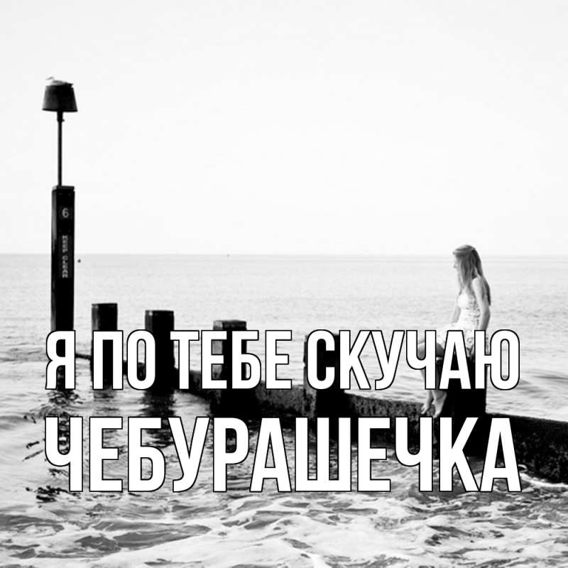 Картинка Я по тебе скучаю, Чебурашечка