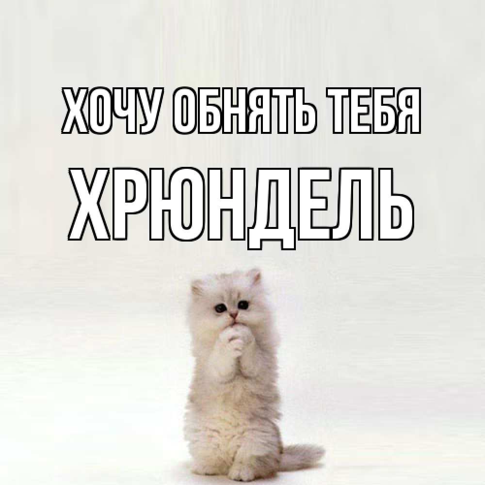 Открытка на каждый день с именем, Хрюндель Хочу обнять тебя открытки с креативными подписями Прикольная открытка с пожеланием онлайн скачать бесплатно 