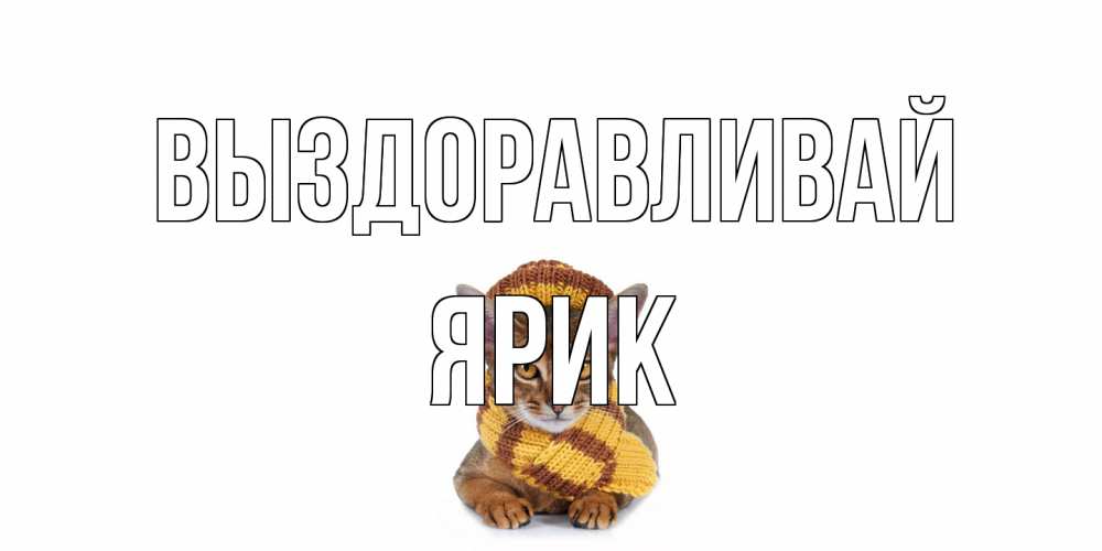 Открытка на каждый день с именем, Ярик Выздоравливай родные не болейте Прикольная открытка с пожеланием онлайн скачать бесплатно 