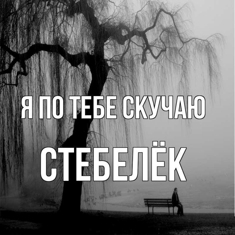 Картинка Я по тебе скучаю, Стебелёк