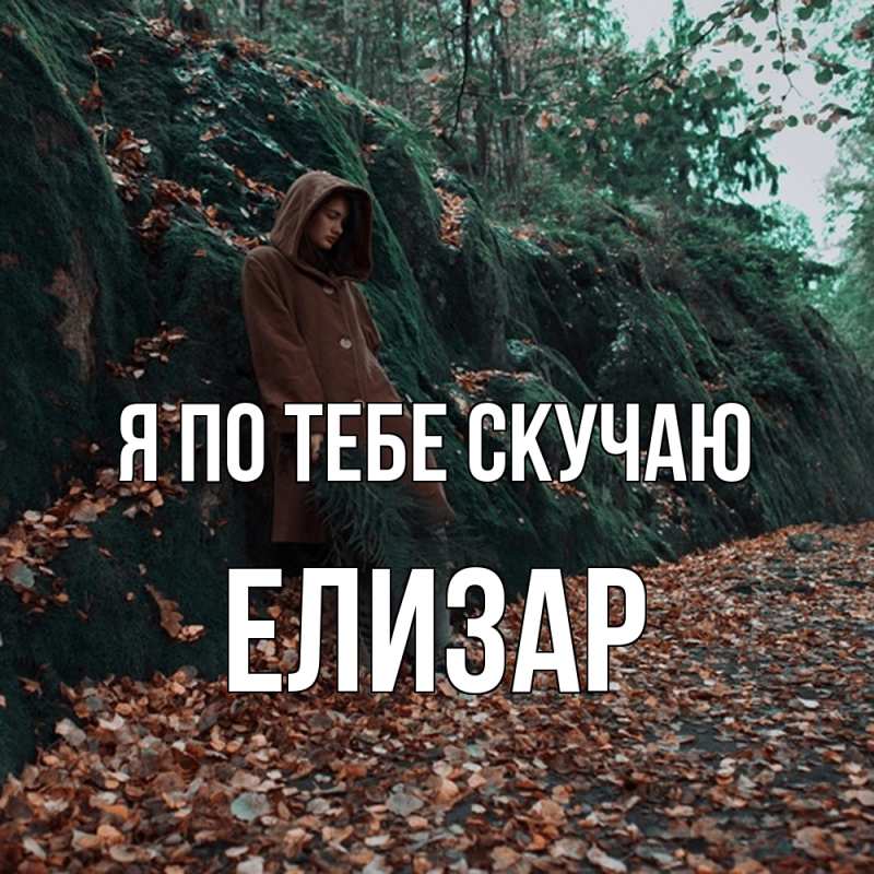 Картинка Я по тебе скучаю, Елизар