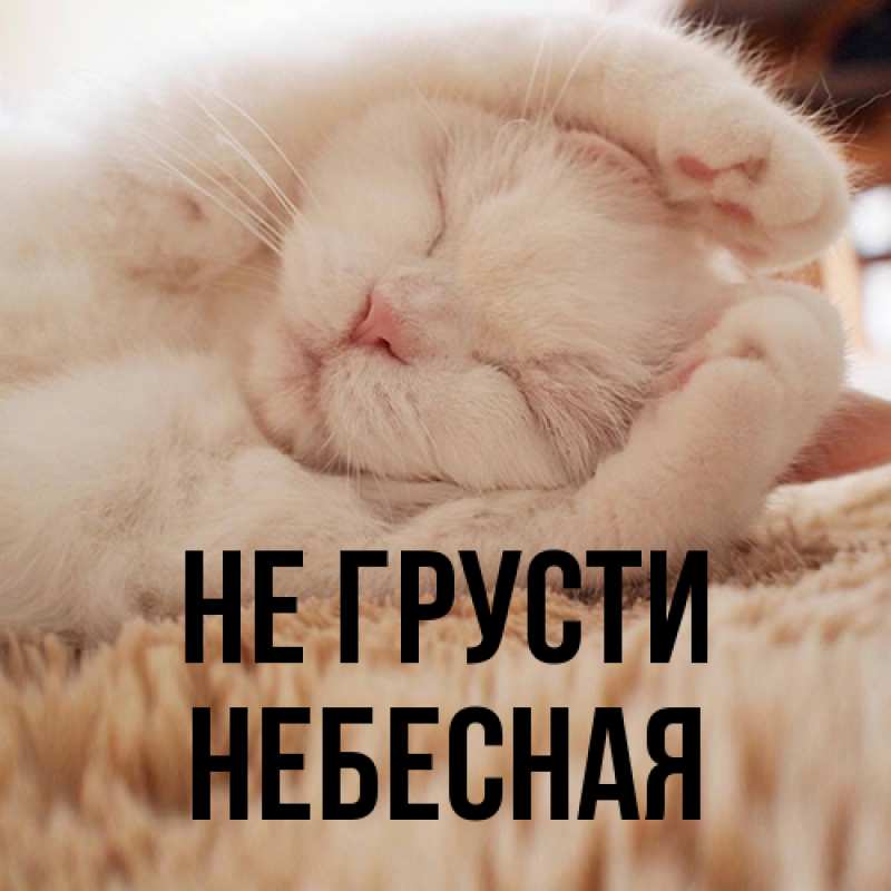 Картинка Не грусти, небесная