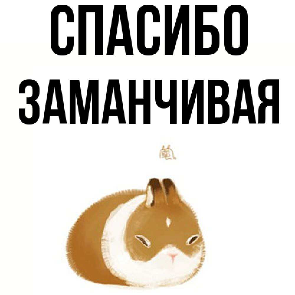 Открытка на каждый день с именем, Заманчивая Спасибо коричнево белый домашний питомец Прикольная открытка с пожеланием онлайн скачать бесплатно 