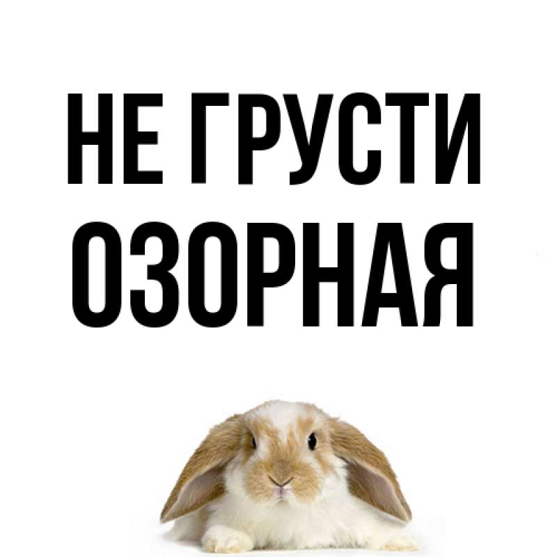 Картинка Не грусти, Озоpная