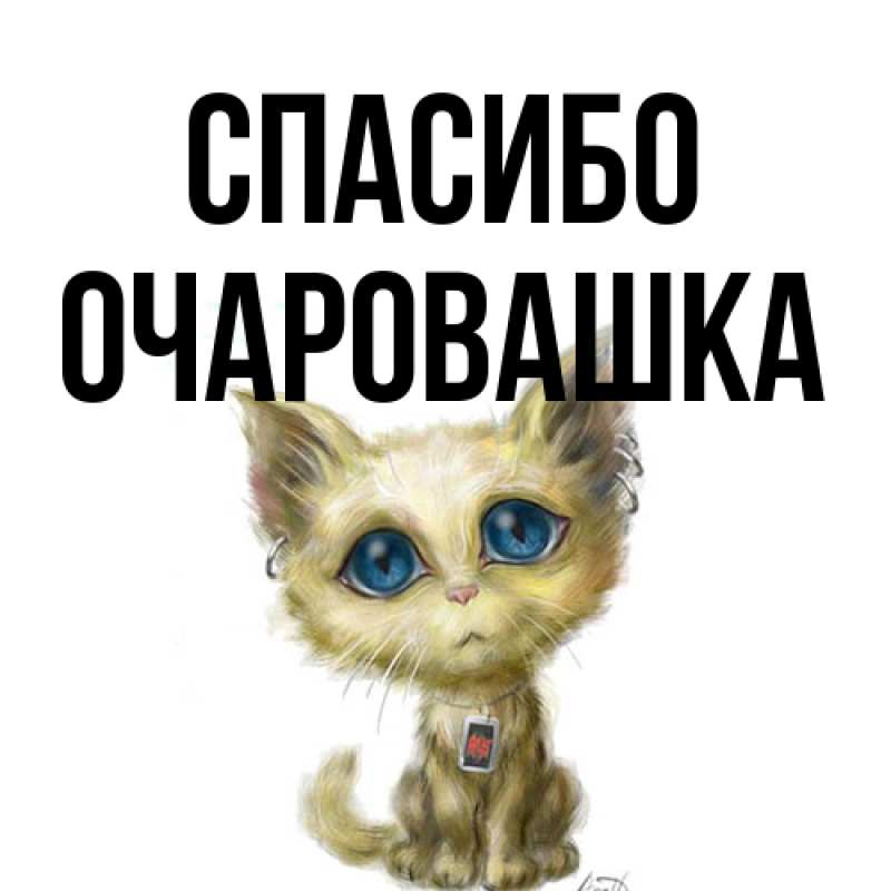 Картинка Спасибо, Очаpовашка