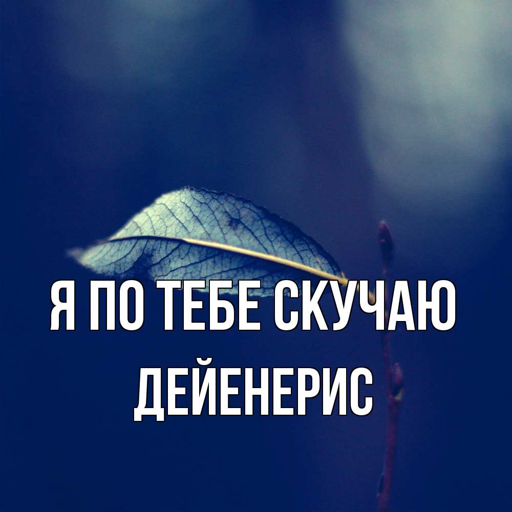 Открытка на каждый день с именем, Дейенерис Я по тебе скучаю одна ветка 1 Прикольная открытка с пожеланием онлайн скачать бесплатно 