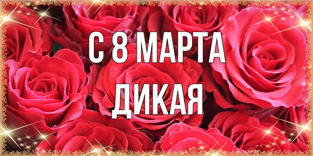 Открытка на каждый день с именем, дикая C 8 МАРТА открытки на 8 марта 2019 года Прикольная открытка с пожеланием онлайн скачать бесплатно 