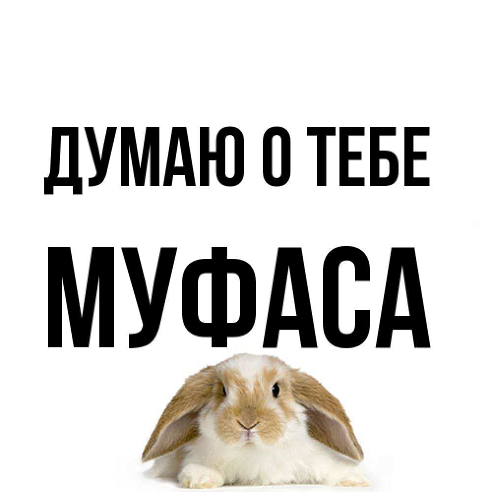 Открытка на каждый день с именем, Муфаса Думаю о тебе подписать своими руками онлайн Прикольная открытка с пожеланием онлайн скачать бесплатно 