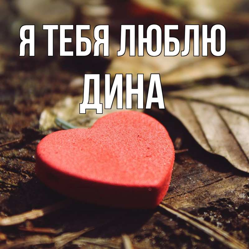 Картинка Я тебя люблю, Дина