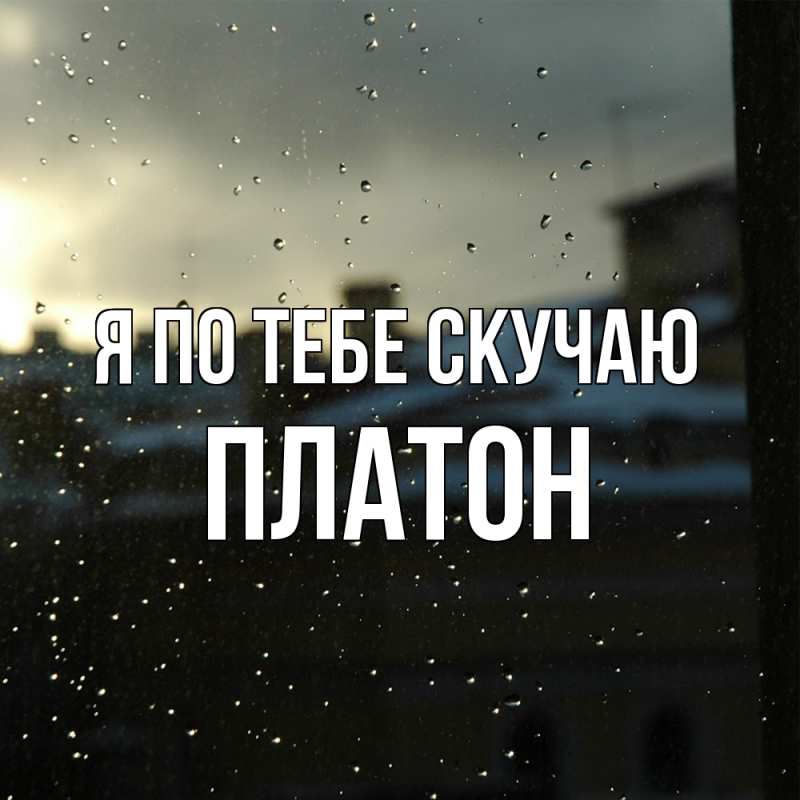 Картинка Я по тебе скучаю, Платон