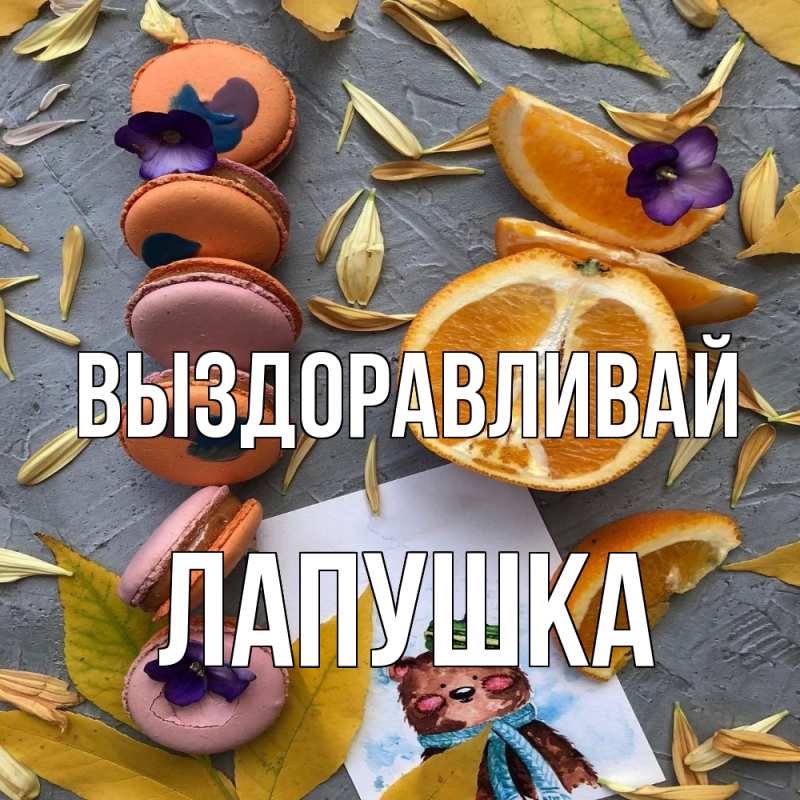 Картинка Выздоравливай, лапушка