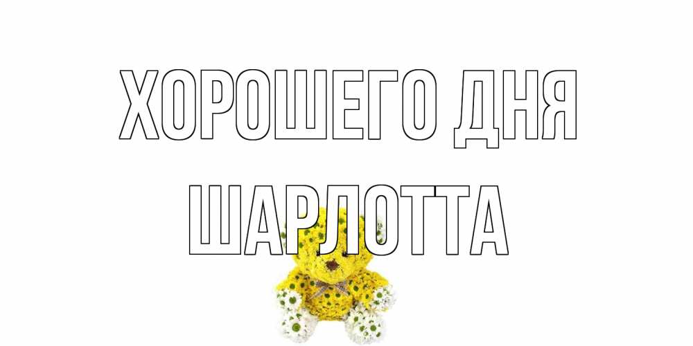 Открытка на каждый день с именем, Шарлотта Хорошего дня позитивного настроения вам Прикольная открытка с пожеланием онлайн скачать бесплатно 