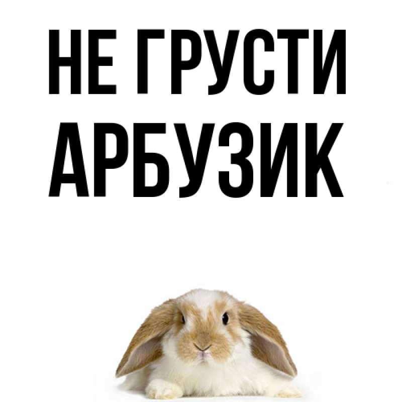 Картинка Не грусти, Арбузик