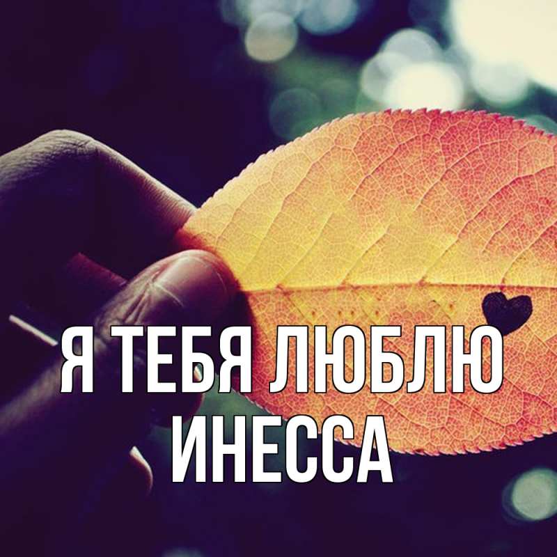 Картинка Я тебя люблю, Инесса