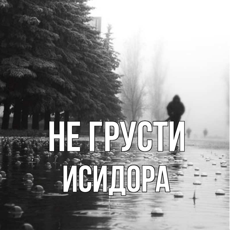 Картинка Не грусти, Исидора