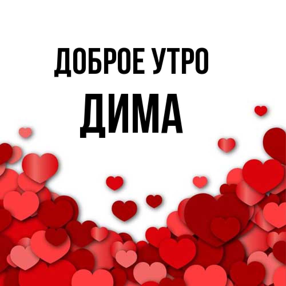 Открытка на каждый день с именем, Дима Доброе утро хорошего настроения Прикольная открытка с пожеланием онлайн скачать бесплатно 