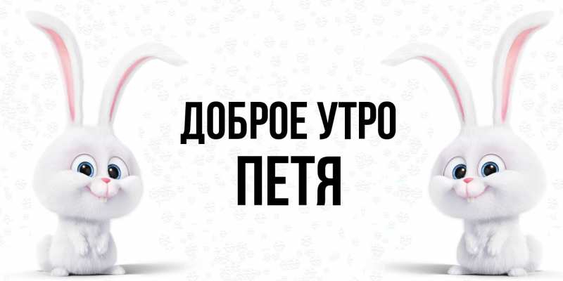 Картинка Доброе утро, Петя