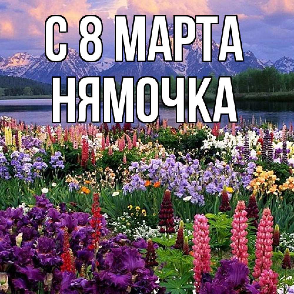 Открытка на каждый день с именем, нямочка C 8 МАРТА международный женский день Прикольная открытка с пожеланием онлайн скачать бесплатно 