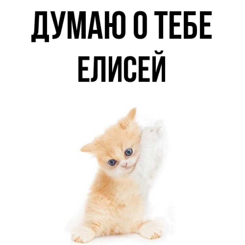 Картинка Думаю о тебе, Елисей