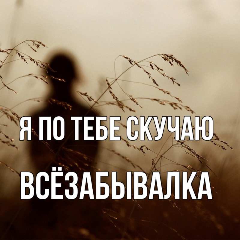 Картинка Я по тебе скучаю, Всёзабывалка