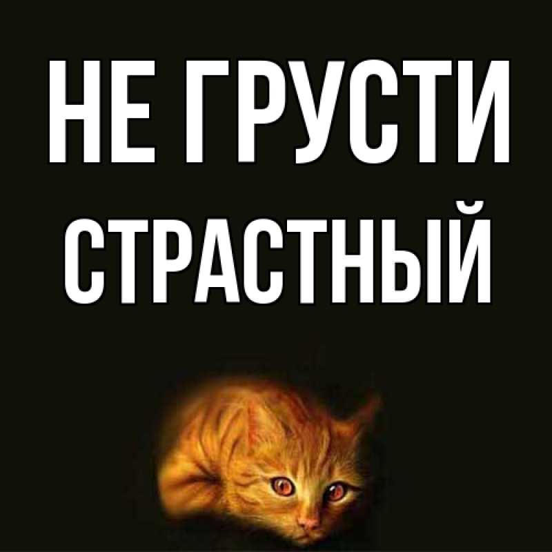 Картинка Не грусти, Страстный