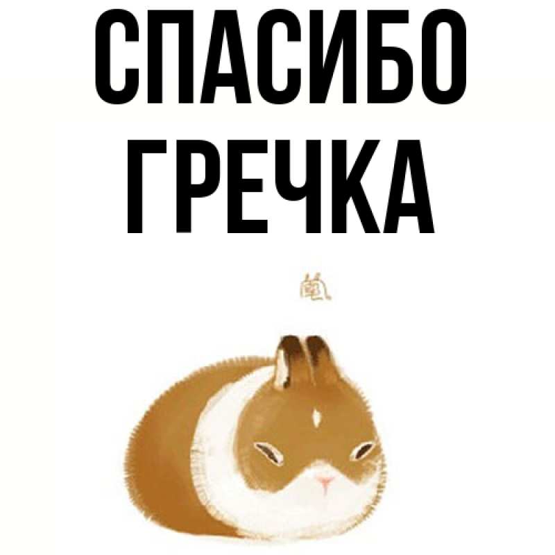 Картинка Спасибо, Гречка