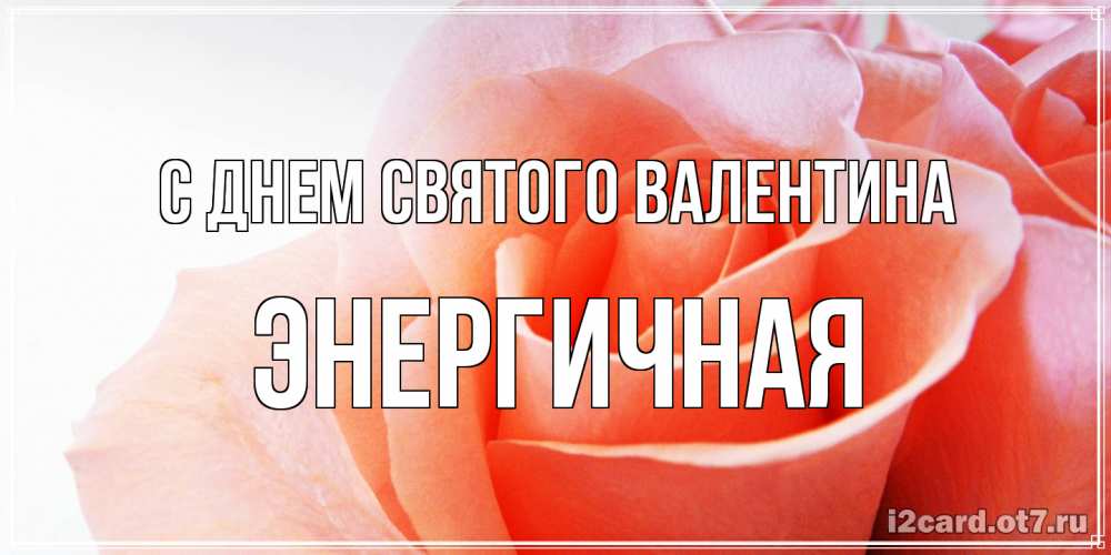 Открытка на каждый день с именем, Энергичная С днем Святого Валентина открытка на день Святого Валентина с розовой розой Прикольная открытка с пожеланием онлайн скачать бесплатно 