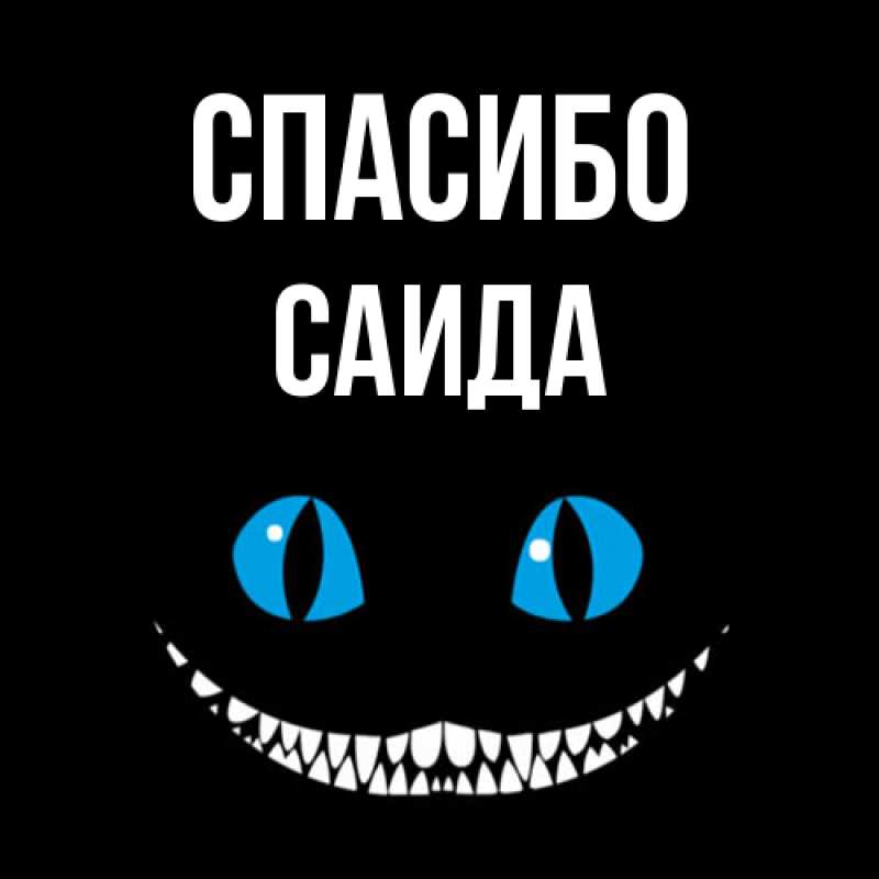 Картинка Спасибо, Саида