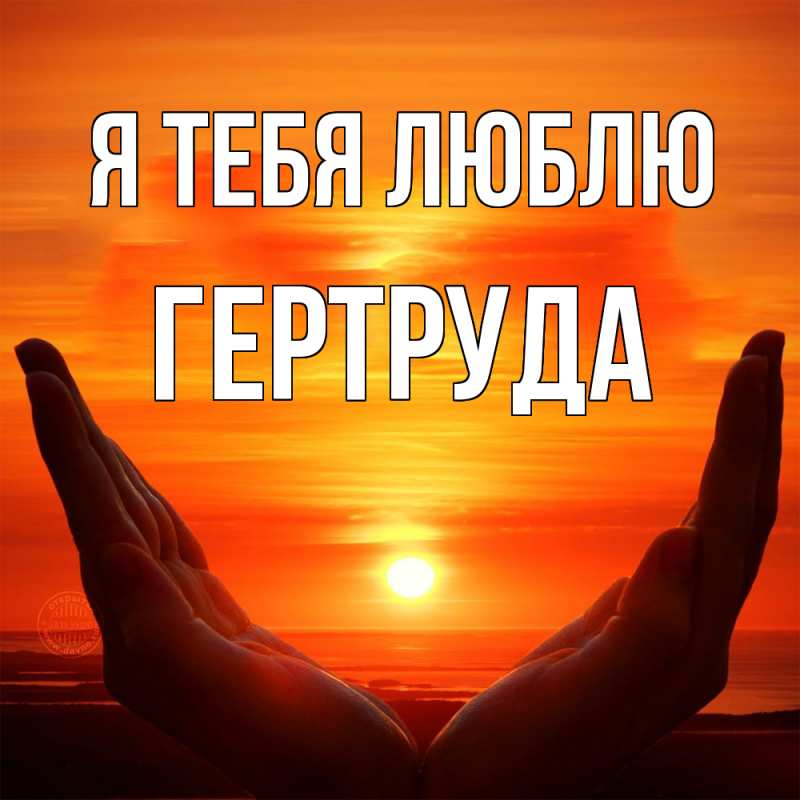 Картинка Я тебя люблю, Гертруда