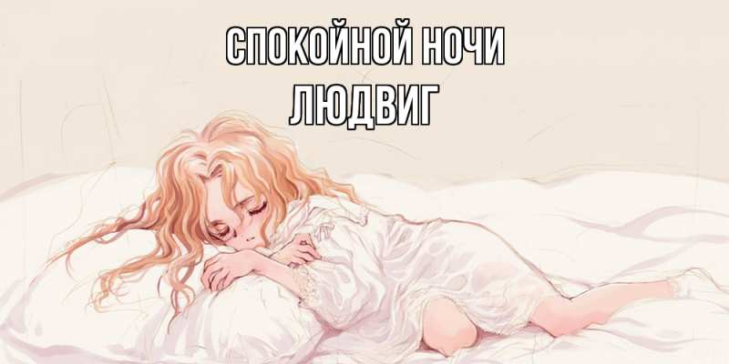 Картинка Спокойной ночи, Людвиг