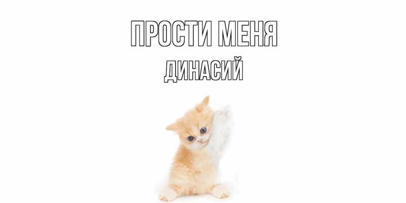 Открытка с именем, Динасий, Прости меня