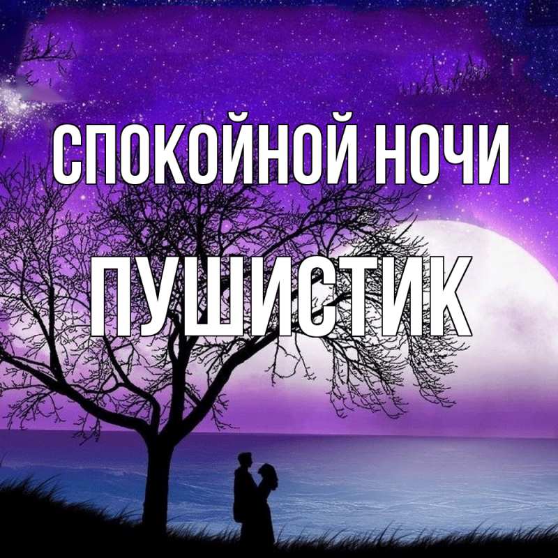 Картинка Спокойной ночи, Пушистик
