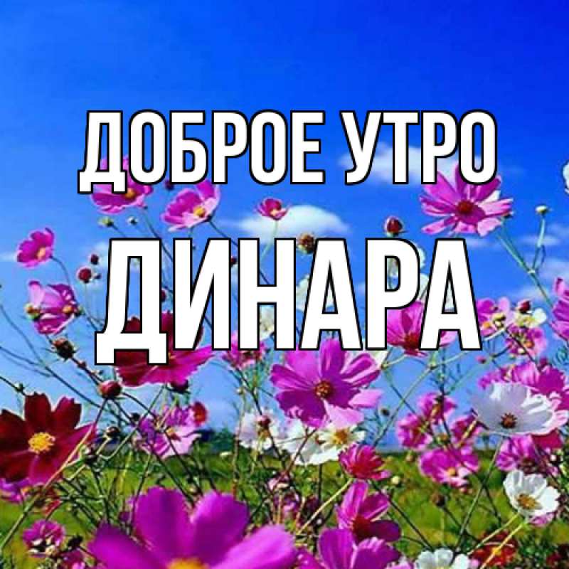 Картинка Доброе утро, Динара
