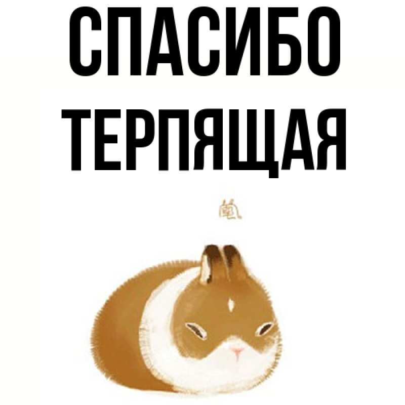 Картинка Спасибо, Терпящая