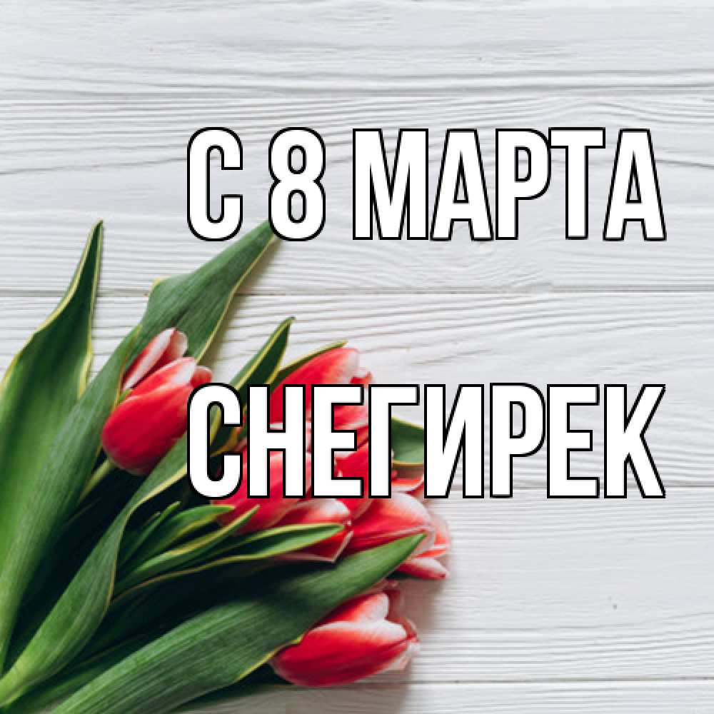 Открытка на каждый день с именем, снегирек C 8 МАРТА весна 2 Прикольная открытка с пожеланием онлайн скачать бесплатно 