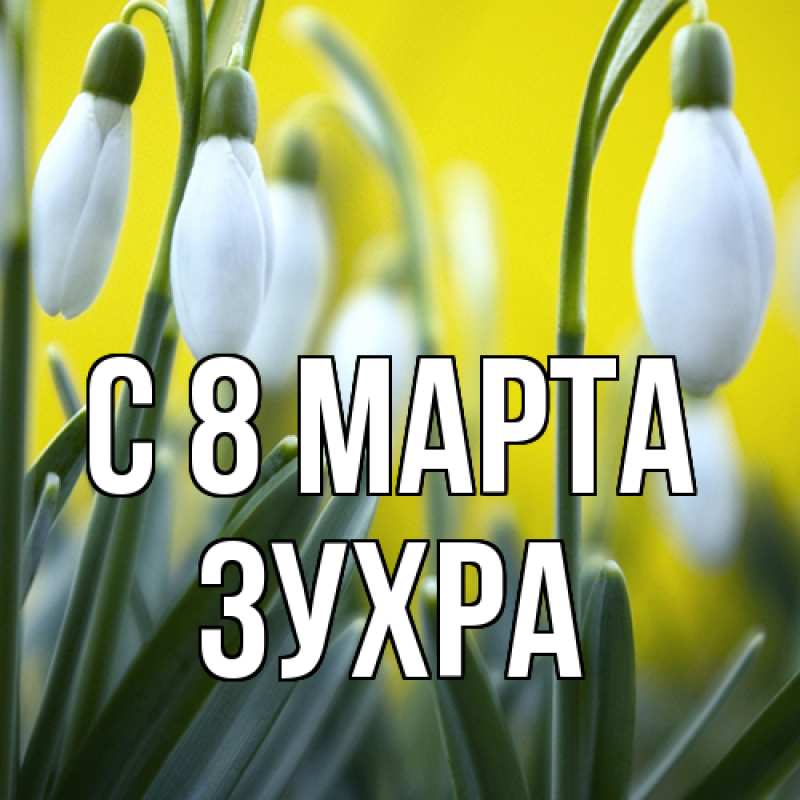 Картинка C 8 МАРТА, Зухра