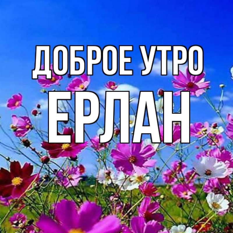 Картинка Доброе утро, Ерлан